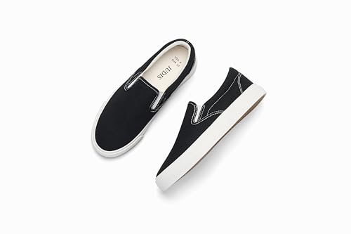 Image of JUDIS Women's Slip on Canvas Shoes Classic Sneakers Loafers Shoes Casual Fashion Shoes