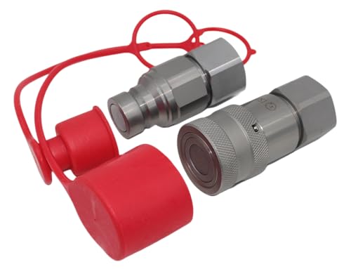 Flat Face High Flow Skid Steer Hydraulic Quick Connect Coupler