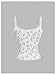 RoseSeek Girl's Floral Lace Bowknot Camisole Tops Fitted Sleeveless Tank Top Cute Summer Undershirts White 9Y