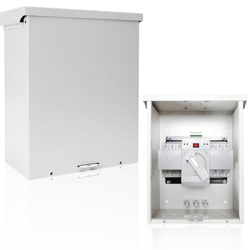 Exodios SUNYINGTIANDE20HAO 100 Amp 3P Dual Power Generator Automatic Transfer Switch, 120/240V Heavy Duty Safety Switches, Meeting Nema-3R Enclosure Standards For Outdoor And Indoor cover