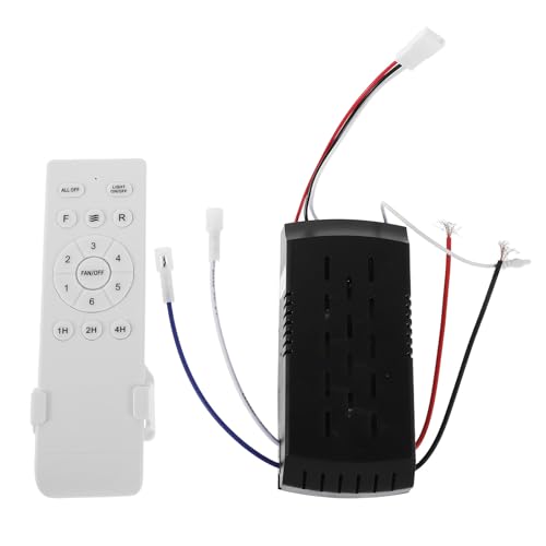Housoutil Control Inalámbrico Plástico Seguro para Ventilador de Techo con Motor de Corriente Continua y Controlador de Velocidad Variable Adecuado para Hogar y Oficina