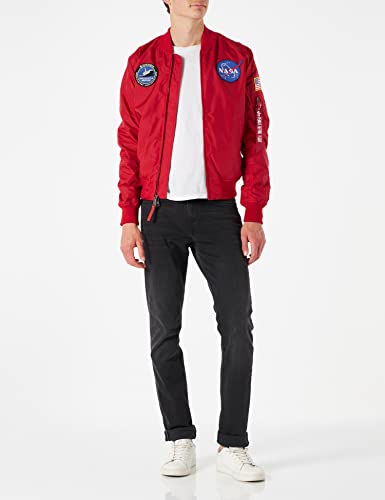 Alpha Industries MA-1 TT NASA Reversible II Bomberjacke für Herren Speed Red – Ansicht 2
