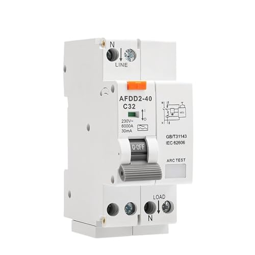 Dispositif détection défaut arc AFDD2-40 AFCI 2P 40A 30mA
