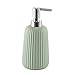 Gedy G-Marika, Dispenser Verde Menta, Dosatore Sapone Bagno Realizzato in Acciaio Inox e Cromall, Misure 18X8X8 CM e Peso 0,37 kg, Design R&S, 2 Anni di Garanzia, Unica