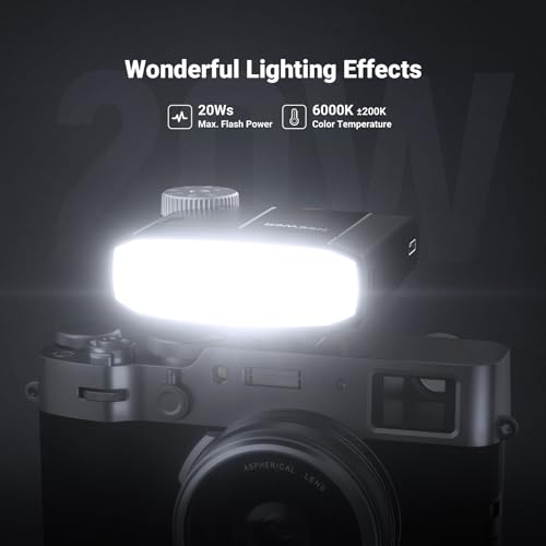 Image of NEEWER Z150 Mini Camera Flash Speedlite, 20Ws GN15 1200mAh /640 Flashes /3.1s Recycle, Manual 1 /64-1 /1 Power, Compatible with Canon Nikon Sony Fuji with Universal Single Contact Hot Shoe Mount, No TTL