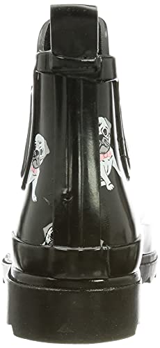 Beck Damen Möpse Gummistiefel, Schwarz, 39 EU