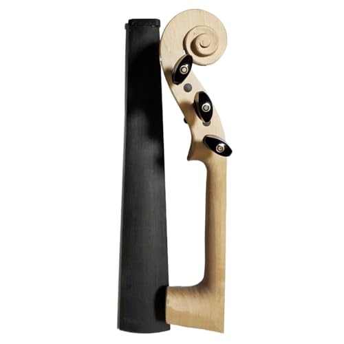 5 String 4/4 Maple White Violin Neck head +Indonesia Ebony Fingerboard+Nut+ violin Pegs,violin parts accessories