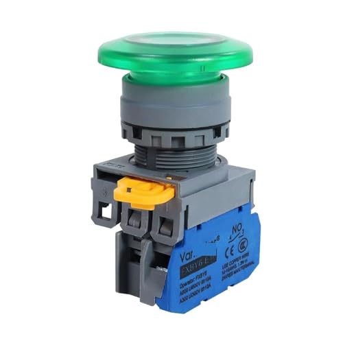 Interrupteur 22mm bouton lumineux instantané 1NO1NC commande électrique 10A