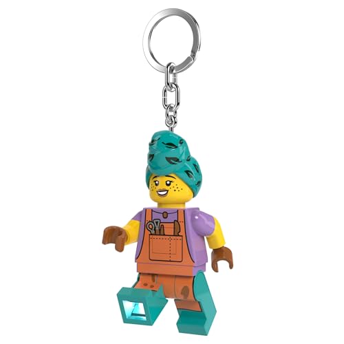 Lego Minifigures - Large 3 Inch Tall Figure Keychain Light - Pottery Girl (KE225H), Gift for Potters Gardeners, Artists, and sculptors - Image 2