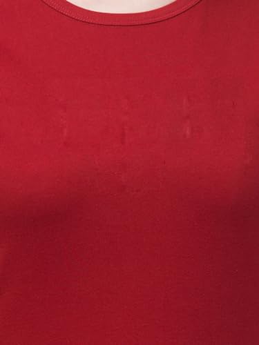 Image of Women's 100% Cotton Plain Regular Fit Round Neck Half Sleeve Tshirt (Solid)