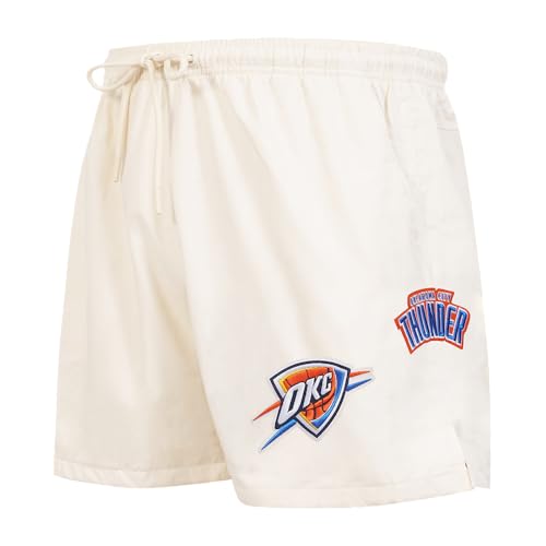 Pro Standard Mens NBA Oklahoma City Thunder Classic Woven Woven Short Eggshell M