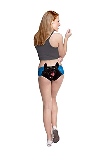 Image of JINKAIJIA Women's Flirty Sexy Funny Naughty 3D Printed Animal Tail Underwears Briefs Gifts With Cute Ears