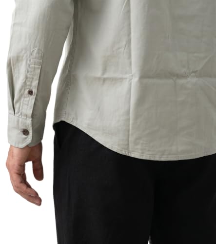 Image of Amazon Brand - INKAST Men Solid Cotton Shirt | Casual Wear | Basic Essential Plain Everyday & Office Wear | Full Sleeve | Regular Fit