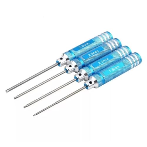 Clés hexagonales RC 1,5-8,0 mm Blue B pour vissage précis de pièces Tamiya