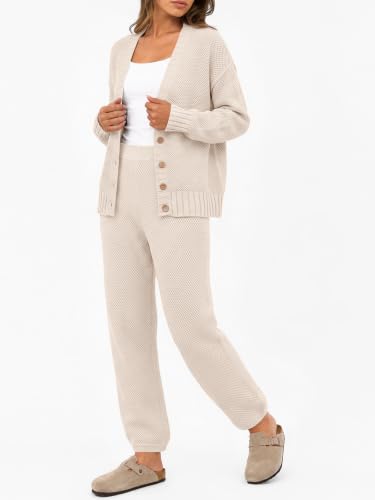 Image of LILLUSORY Women 2 Piece Sweater Matching Lounge Sets 2026 Fall Outfit