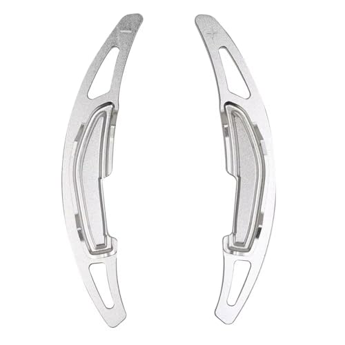 M2 F87 X5 M F85 X6 M F86 2016 2017 対応 ステアリングホイール シフトパドル 拡張アクセサリー 2個 パドルシフターエクステンション(Silver)