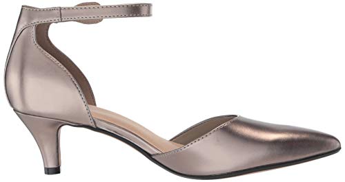 Clarks Womens Linvale Edyth Pump, Pewter Metallic Synthetic, 1 Wide Us #TOP5