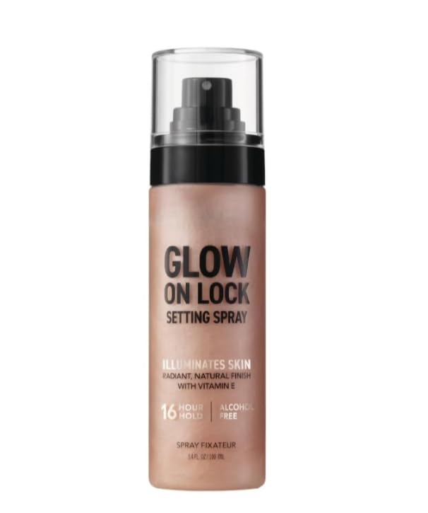 Glow Setting Spray Alcohol-Free 16 Hour Hold Luminous Makeup Finishing Mist Hydrating Long Lasting Makeup Fixer Spray Lightweight Radiant Finish