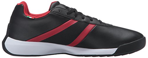 PUMA PUMA Men's Podio Scuderia Ferrari Sneaker, Black Black/Rosso Corsa, 8 M US