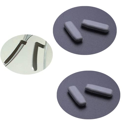 Eyeglasses Nose Pads,BEHLINE 2 Pairs Glasses Nose Piece Soft Silicone Anti-Slip Replacement for Eyeglasses Sunglasses Frames,Plug-in/Insert Nose Bridge Pads