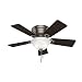 Hunter 51024 Conroy 42-Inch Antique Pewter Ceiling Fan with Five Rosewood/Dark Maple Blades and a Light Kit