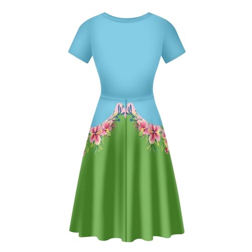 Image of Forchrinse Native Aztec Style Black White Geometric Women's Midi Dress Casual Long Dress Round Neck Swing Dress