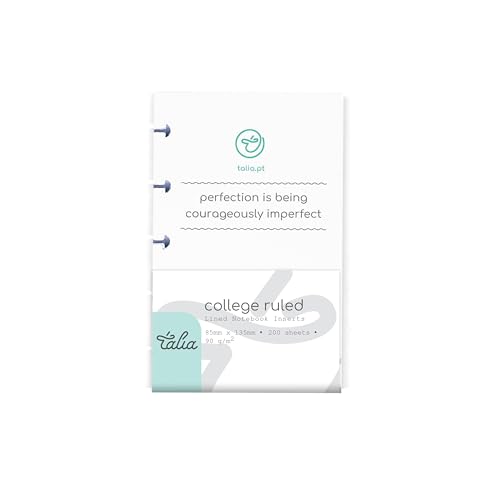 Talia Discbound Notebook Refills (College Ruled, A6 Mini (3in x 5in))