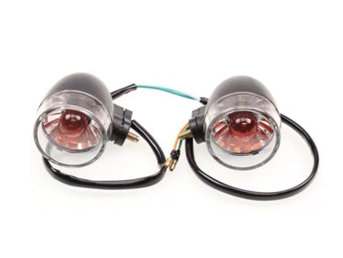 Streetparts24 Blinker Paar vorne links & rechts E-geprüft – passend für Kymco Agility 50 125 Basic, Carry, One, RS, City, MMC, R16