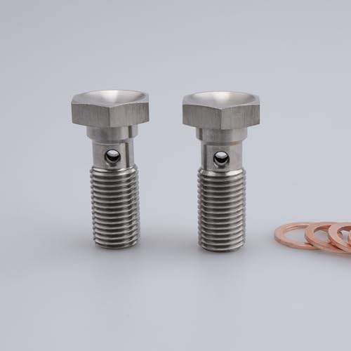 Image of AC PERFORMANCE 3 /8 x 24 Banjo Bolt, -3 AN, 25mm UHL, Stainless Steel, Pack of 2
