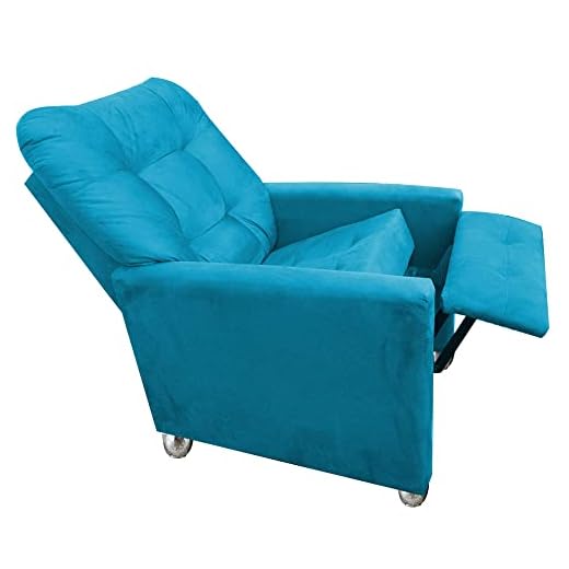 Poltrona Do Papai Reclinavel Pallas Turquesa