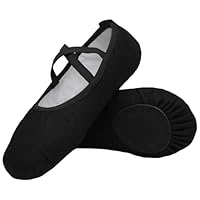 Flyd Ballettschuhe Gymnastikschuhe BallettschlAppchen Damen Ballerinas Tanzschuhe Frauen SchlAppchen, Schwarz, BlackSchwarz, 40 EU