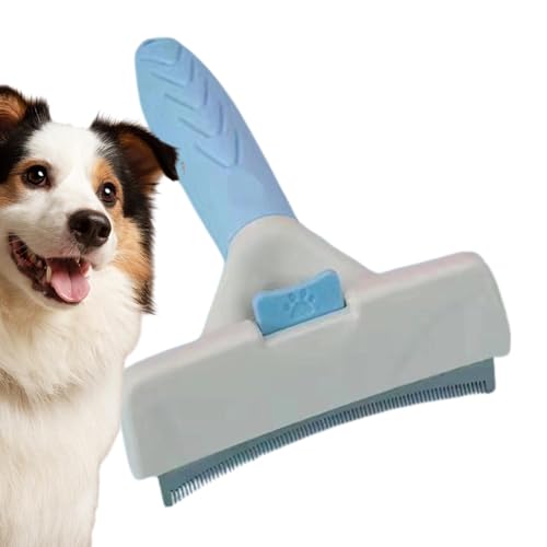 Spazzola depilatoria, spazzola per la depilazione – rimozione di animali domestici in acciaio – comoda impugnatura – spazzola sottocampo per cani, strumento per la pulizia dei di gatto