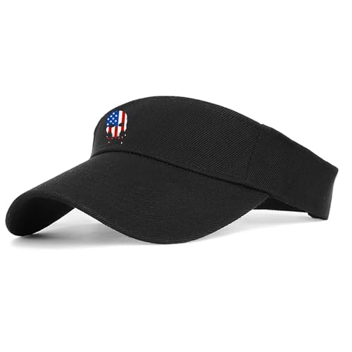 Image of Visors Hat for Women Sun Hat for Men Empty Top Black Running Visors Comfortable UV Protection Sun Visor for Travel Cycling