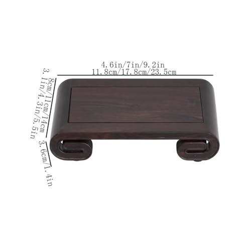 Base rectangular AMOKFWJC de sándalo morado con pedestal robusto para plantas 3