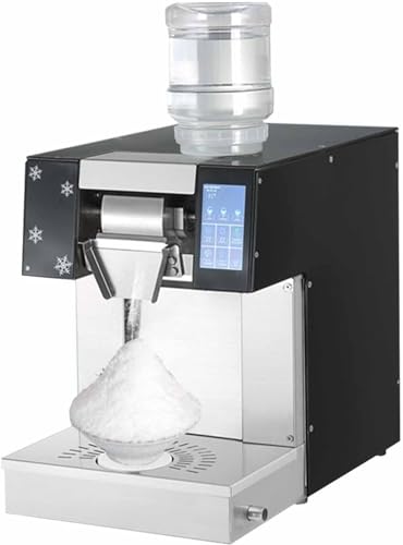 Touch screen della macchina del cono della neve e progettazione dello schermo a colori: La macchina del cono della neve adotta un design del touch screen con molteplici funzioni intelligenti di avviso e promemoria. Può essere trasformato in ghiaccio fiocco di neve di diverse forme, spessori, morbidezza e durezza.