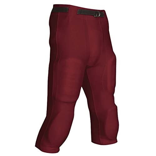 Champro Goal Line Polyester/Spandex Football Game Pant, Cardinal, xx-Large