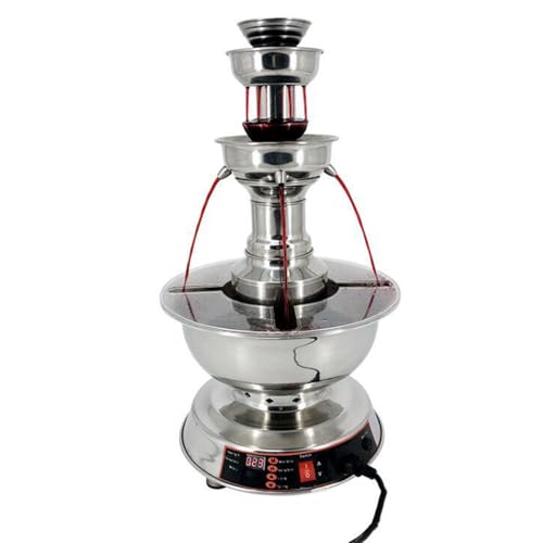 Máquina de fuente de vino - Torre de champán de 3 niveles con control de temperatura para vino, jugo y agua