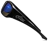 Fishoholic Pro Series Polarized Fishing Sunglasses w' Rubber Accents - UV400 Sun Protection - Fishing Gift Father (proFX_GB-BLU-blk)