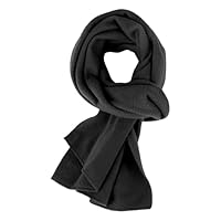 Adventure Togs Kids Scarf - Micro Fleece Thermal Material, Toddler, Unisex, Girls or Boys School Wear Black One Size