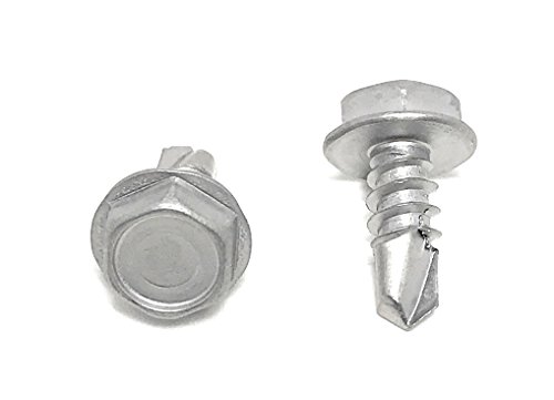 Tornillo autoperforante hexagonal 10x1/2 acero inoxidable 100 piezas
