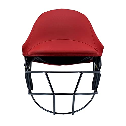 Image of Whitedot Color Changeover Cricket Helmet Cover (Helmet Clads) (Medium, Red)