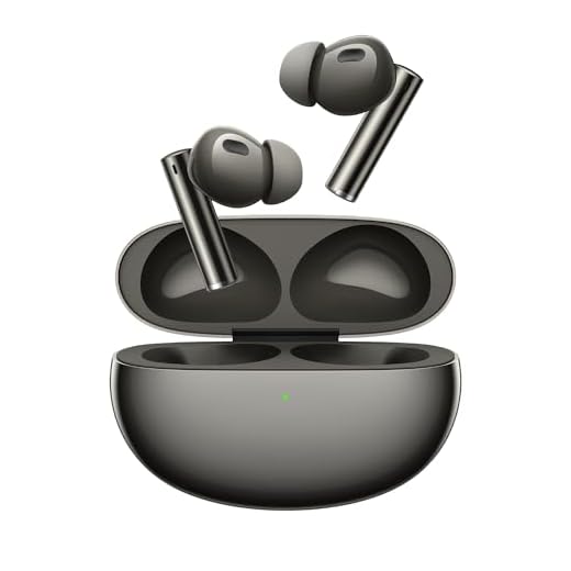 realme Cuffie wireless Buds Air 6 Pro, Hi-Fi Quality Dual Drivers, 50dB Smart Active Noise Cancellation, 360° Spatial Audio Effect, Up to 40 Hours of Playback, Titanium Twilight