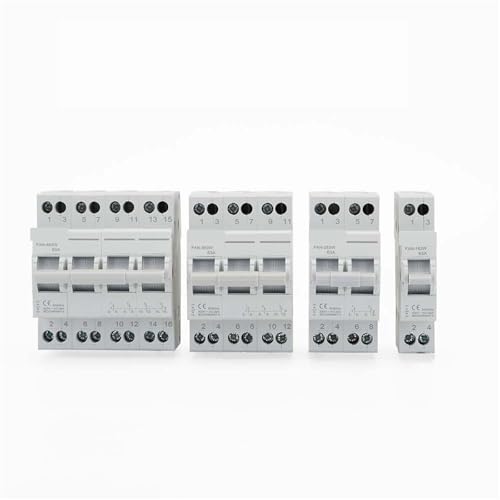 Disjoncteur transfert manuel rail DIN inverseur source 2P 63A maison