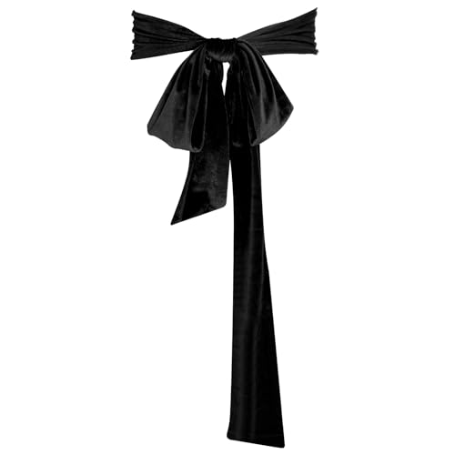 Women Velvet Sash Belt Tie Waist Dress Belt Soft Wide Long Wedding Bridal Belt for Halloween Prom Party,3.7x98 inch