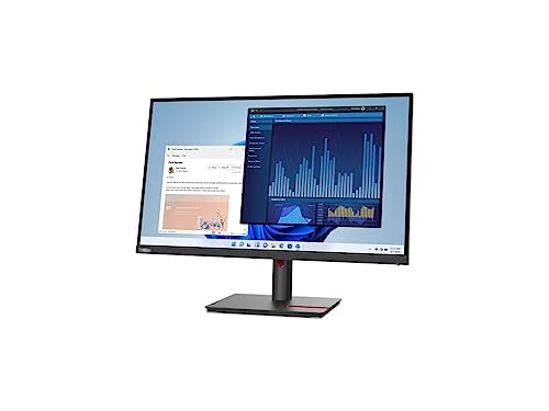 Image of Lenovo ThinkVision T27p-30 27 inch Class Webcam 4K UHD LCD Monitor - 16:9 - Black