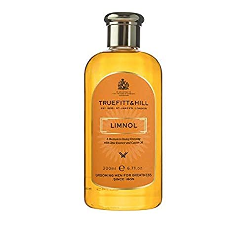 Truefitt & Hill Limnol, Traditional Hair Dressing for Heavy Hold, Citrus Oil Promotes Healthy Scalp and Natural Sheen, Nourishes and Moisturizes Hair, Designed for Thick Wavy or Curly Hair- 6.7 oz.