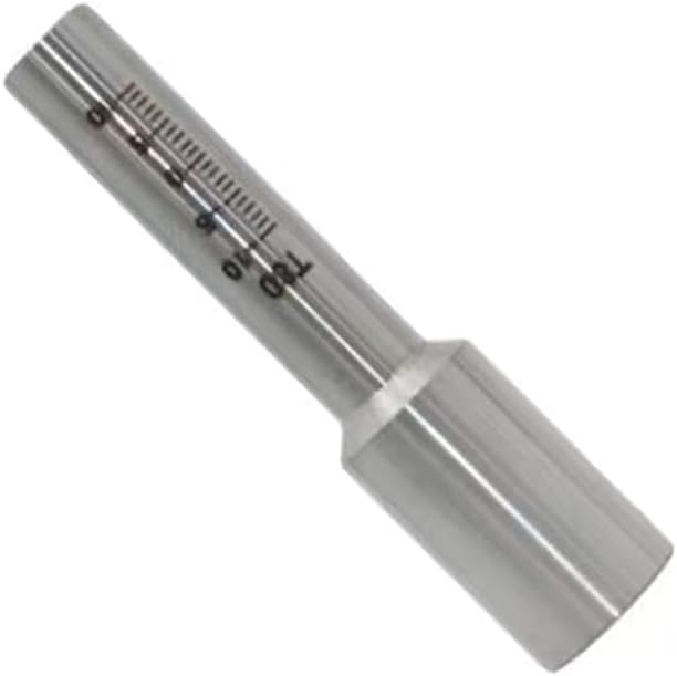 Laser Welding Scale Tube, 70/80/107/125mm Stainless Steel Calibration Nozzle with Measurement Marks, Replacement Part for Handheld Laser Welder Machines (80mm)