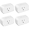 TREATLIFE 4 Pack Smart Plugs That Work with Alexa and Google Home, 7 Day Heavy Duty Programmable Timer, 1800W 15A WiFi Smart Outlet, Child Lock, Vacation Mode, Reliable WiFi Connection