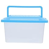 Aquarium betta - alimentation facile en nourriture, alimentation en eau et conception unique couvercle pour empêcher animaux de s'échapper et assurer sécurité, petit aquarium portable