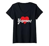 Photo Gallery donna i love yasmeen nome maglietta i heart named maglietta con collo a v Photo Gallery donna i love yasmeen nome maglietta i heart named maglietta con collo a v